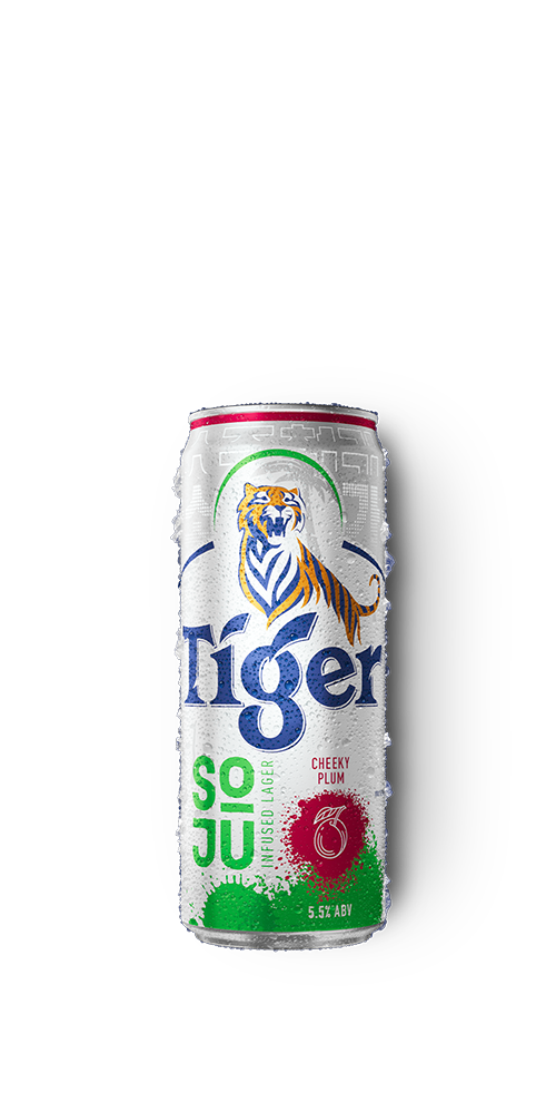 Tiger Soju Infused Lager Cheeky Plum Bottle