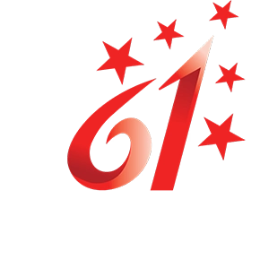 Celebrating SG61 White Logo